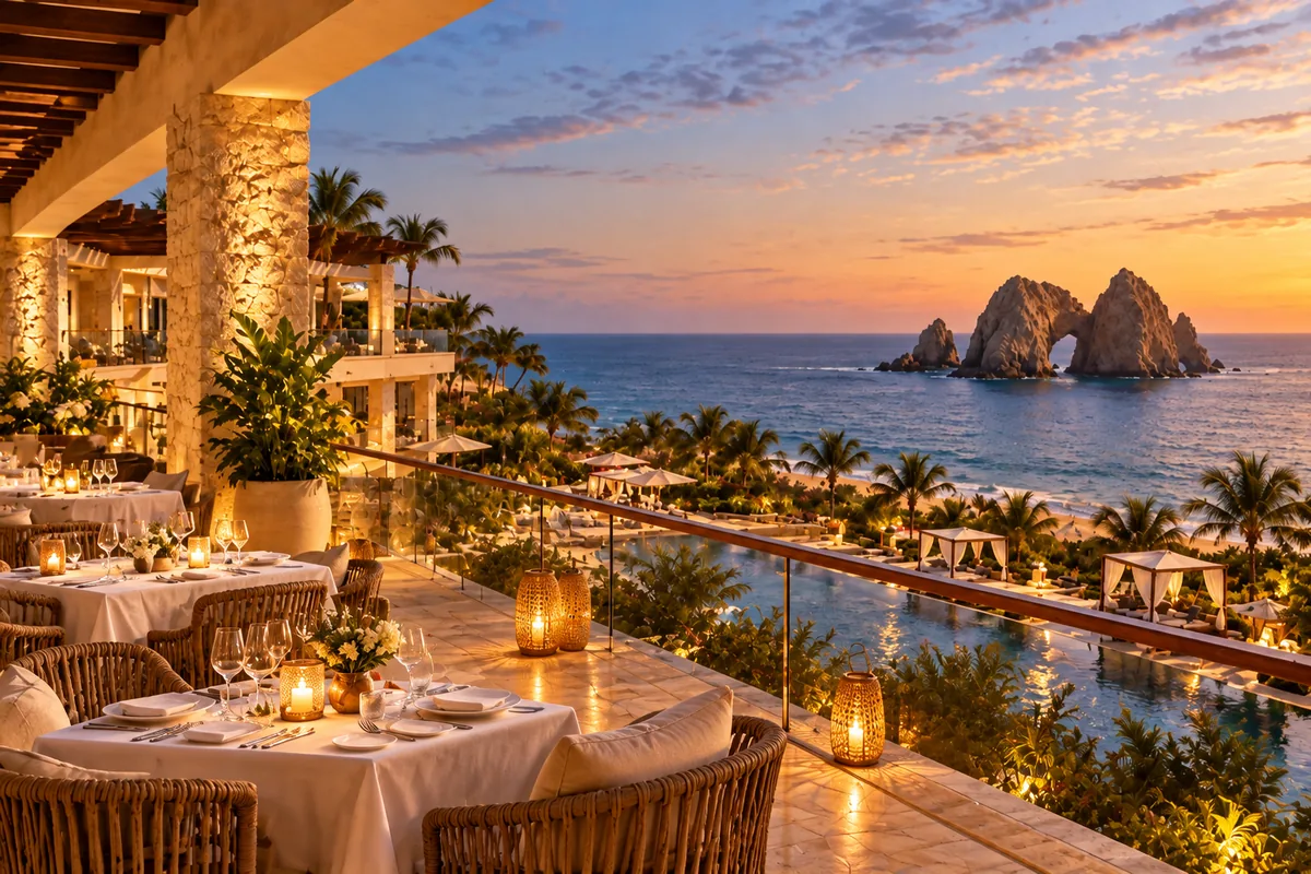 Dreams Los Cabos Suites Golf Resort & Spa: illustrative photo of the restaurant terrace