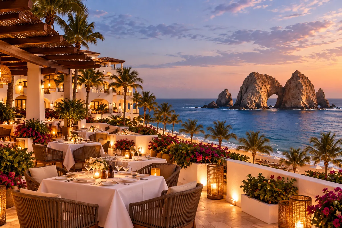 Pueblo Bonito Los Cabos Blanco: illustrative photo of the restaurant terrace