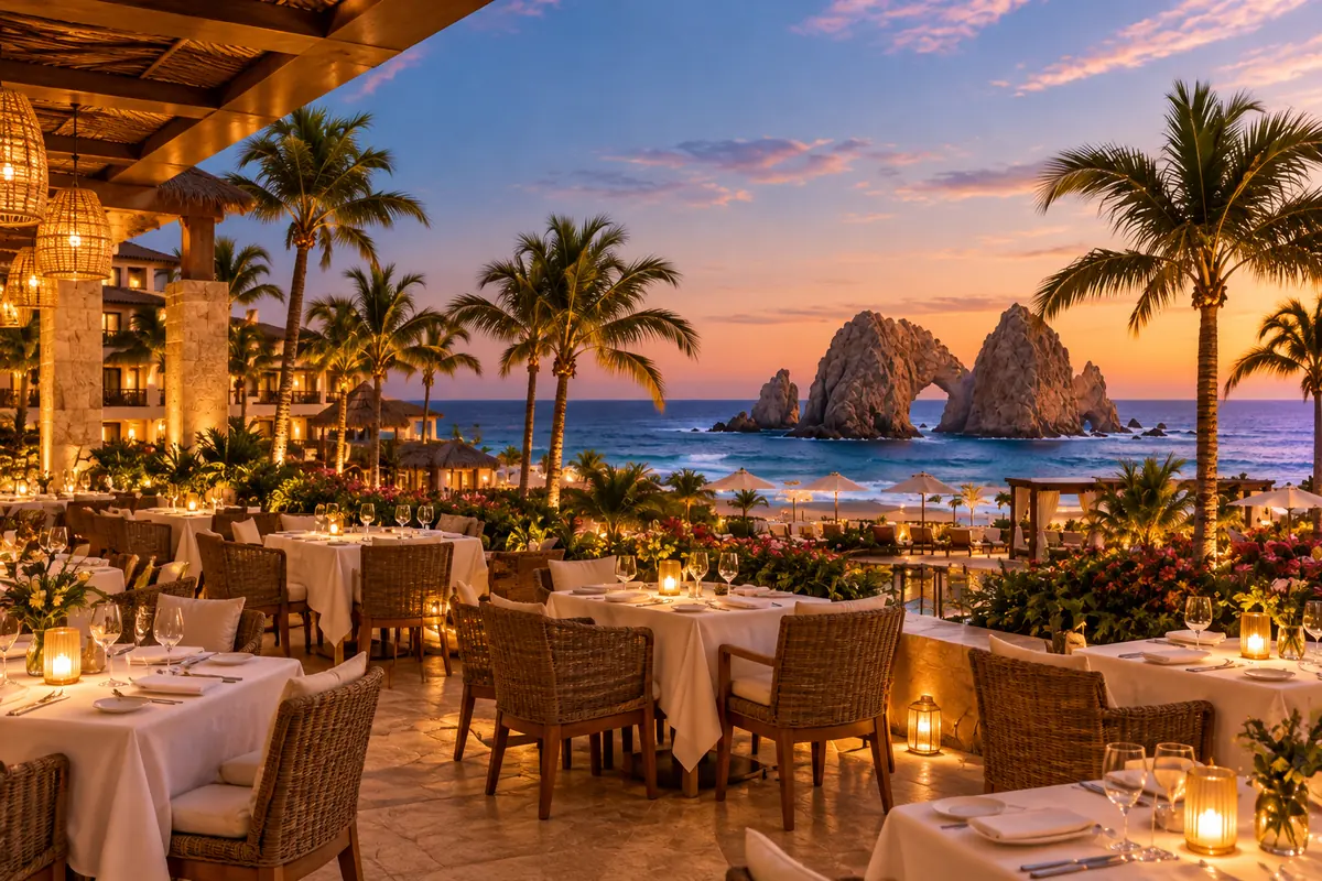 Royal Solaris Los Cabos: illustrative photo of the restaurant terrace